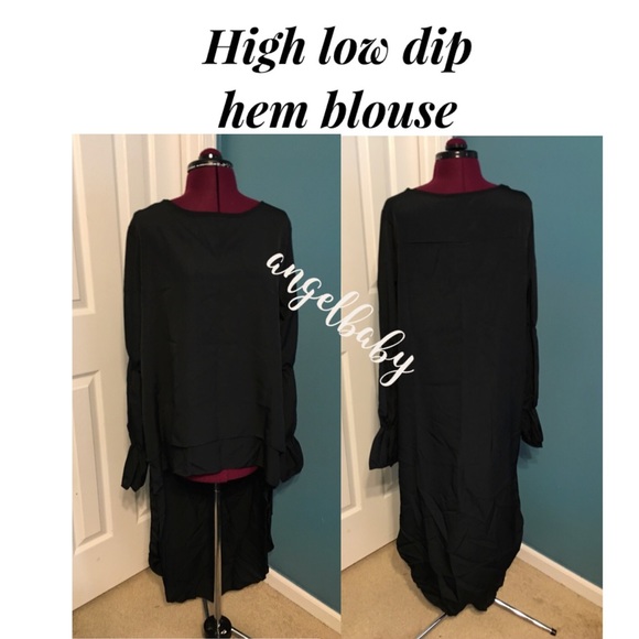 Last one! Cute and sexy high low top in black. - Picture 2 of 16